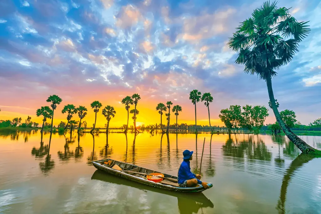 Mekong Delta in the southern part of Vietnam