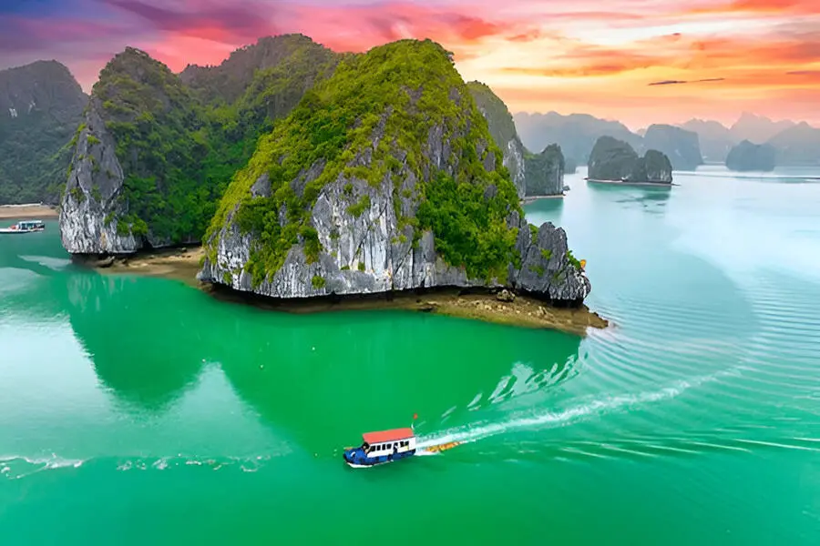 Halong Bay in northern Vietnam